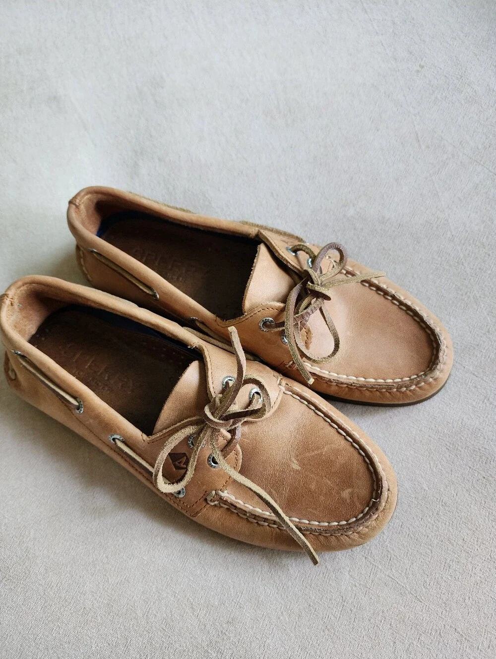 Men's Sperry Leather Classic Boat Shoes in Tan